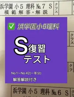2025年最新】浜学園 復習テスト 小5の人気アイテム - メルカリ