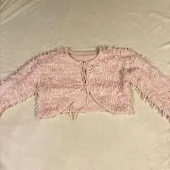 GRL ダブルリボンループ編みニットカーディガン