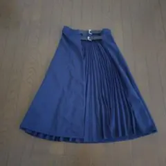 ONLISA オンリサ プリーツラップスカート ベルト　ネイビー　F