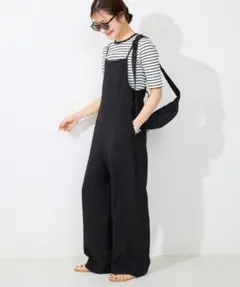 新品スローブイエナ　ナローサロペット×TEEセット　38