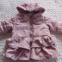 フード付き ピンク ジャケット　ジャンパー　アウター　 80