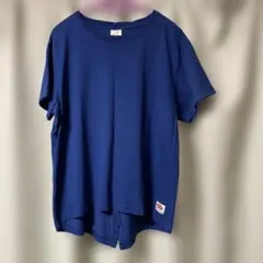 FRUIT OF THE LOOM バックデザイン 半袖Tシャツ ネイビーのサムネイル