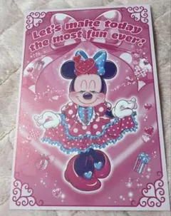 ミニーのパルパルーザ　ポストカード　クリスタルパレス