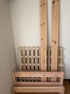 無印良品　木製シングルベッド　パイン材