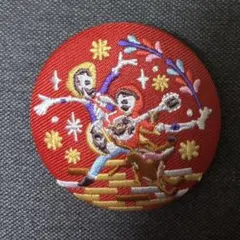 ディズニー 刺繍缶バッチ リメンバーミー