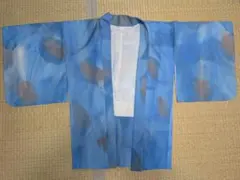 爽やか ブルー 抽象柄 羽織 単衣（または夏物） モダン 和装