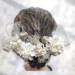 髪飾り成人式前撮り結婚式ヘッドパーツ卒業式