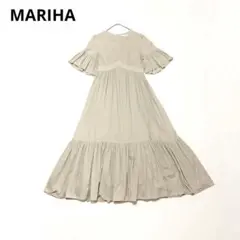 美品 MARIHA すずらんのドレス NOBLEカラー別注 フレアスリーブ 38 