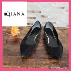 DIANA ダイアナ パンプス ブラック スエード レディース