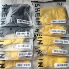 大きいサイズ　ショーツ ハーフバック　チーキー　黄色　黒　10枚セット　Tバック