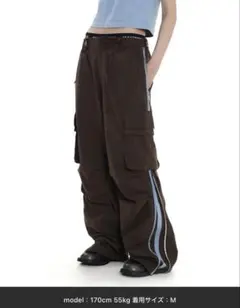 masonprince パラシュートパンツ　ブラウン