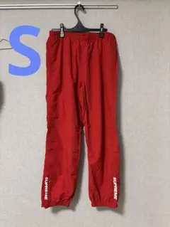 supreme warm up pant red