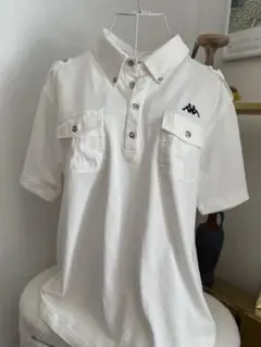 Kappa ホワイト ポロシャツ Lサイズ
