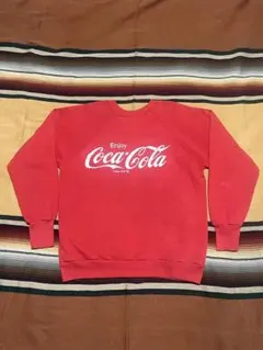 80s USA製 SIGNAL スウェット ラグラン "Coca-Cola" 赤