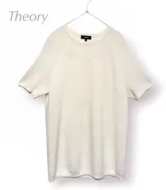 美品 未使用 Theory セオリー 半袖 ニット アイボリー キャッシュウールのサムネイル