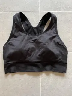 GU アクティブブラ 黒ブラックL スポーツブラ
