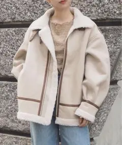 フェイクムートンフライトジャケット