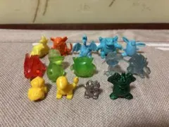 ポケモン 消しゴムフィギュア 14体セット クリア メタル 平成レトロ