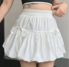 SHEIN バルーンスカート　ホワイト