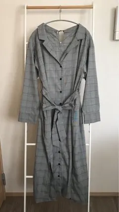 美品☆チェックシャツワンピース