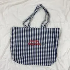 Pacific Republic トートバッグ　ギンガムチェック　ブルー