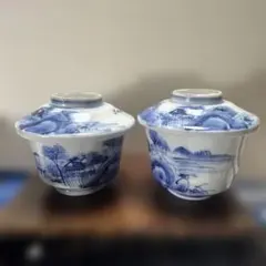 有田焼　青白磁 蓋つき煮物椀 セット 有田焼 青白磁 蓋つき煮物椀 2個セット - メルカリ
