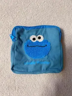 セサミストリート もこもこポーチ2 クッキーモンスター