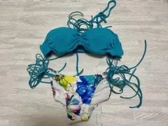rienda 水彩花柄ワイヤー入バンドゥビキニのサムネイル