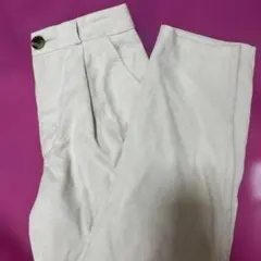 GU/オフホワイト/ワイドパンツ/ S