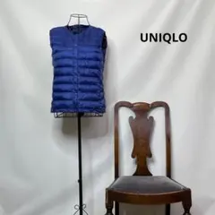 9395【ブルーLサイズ】ユニクロ　ウルトラライト　コンパクトダウン　ベスト