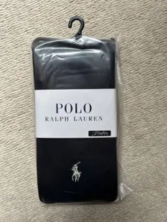 POLO RALPH LAUREN リブタイツ 80デニール ブラック M-L