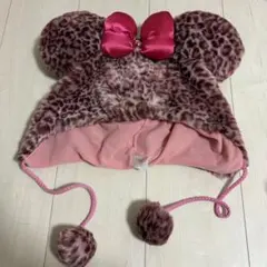 ディズニー　ヒョウ柄　ファンキャップ