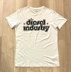 DIESEL プリントロゴ Tシャツ M ホワイト