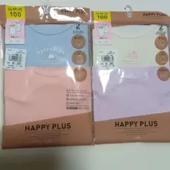 新品　肌着 半袖シャツ 100　肌着2枚組2セット　4枚　綿100% 女の子