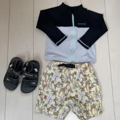 プティマイン100水着　ブランシェスラッシュガード110