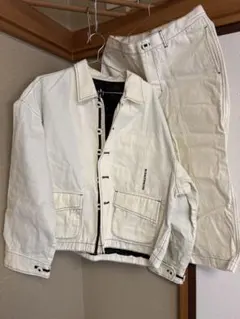【美品】OVER(ALL)ホワイトデニム セットアップ 2026年最新】OVER(ALL) メンズ Gジャン・デニムジャケットの人気