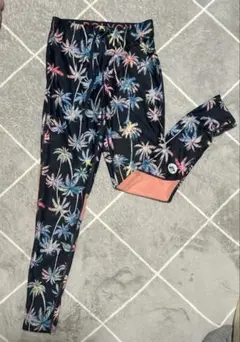 ROXY パームツリー柄 ヨガパンツ　Sサイズ