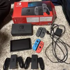 Nintendo Switch 本体 グレー/赤/青 Joy-Con付き