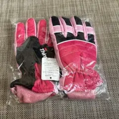 子ども用ウィンタースポーツ手袋 18cm ピンク&黒　未開封品 3M冬季スポーツ