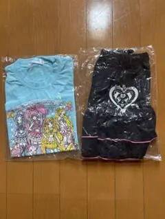 スイートプリキュアTシャツと紺色スカートセット