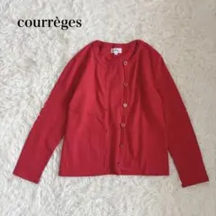 【Courrèges】クレージュ　カシミア100%レッドアンサンブル 2026年最新】クレージュ アンサンブルの人気アイテム - メルカリ