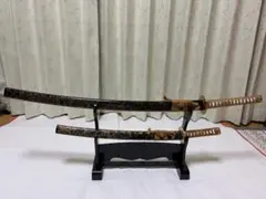 模造刀 薄刃　螺鈿蒔絵鞘 打刀 脇差 2点セット 26G2 模造刀 薄刃 螺鈿蒔絵鞘 打刀 脇差 2点セット 26G2 - メルカリ