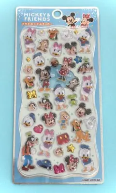 【正規品】プチドロップステッカー　ミッキー＆フレンズ