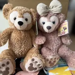 セット】ディズニー ダッフィー シェリーメイ ぬいぐるみ 旧Lレトロ M