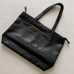 美品【MONO COMME CA】　トートバッグ　ビジネスバック　ブラック　黒