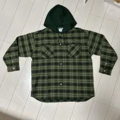 00s OLD UNIQLO ダブルジップ パーカー チェック柄 緑 y2k - メルカリ