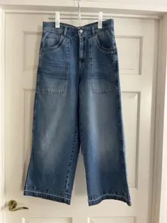 WE・THEF・REEライトブルーデニムワイドレッグパンツ 29