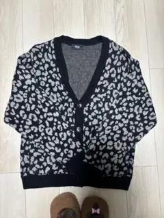【AZUL by MOUSSY】レオパード柄カーディガン