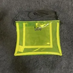 Lee ショルダーバッグ サコッシュ 透明 黄緑のサムネイル