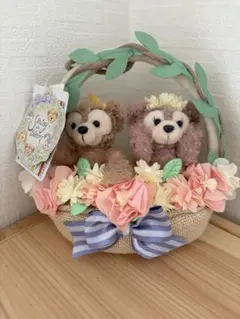 新品　東京ディズニーシー　スプリングインブルーム　ダッフィーシェリーメイリース